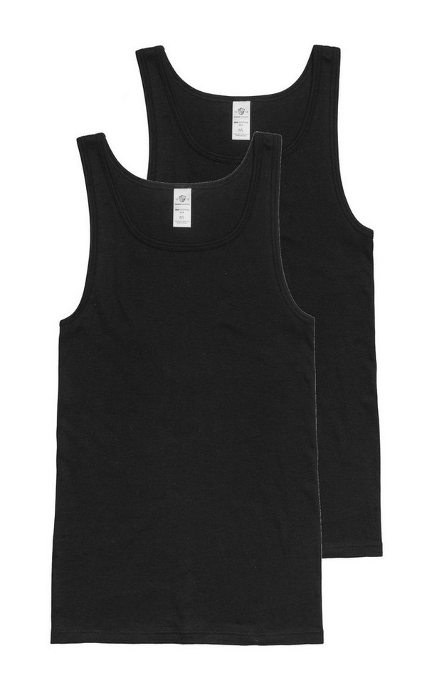 HAASIS Bodywear 1919 Achselhemd Herren Unterhemd 77202011-schwarz (Packung, 2-St., 2er Pack) klassisches Unterhemd, Rundhals von HAASIS Bodywear 1919
