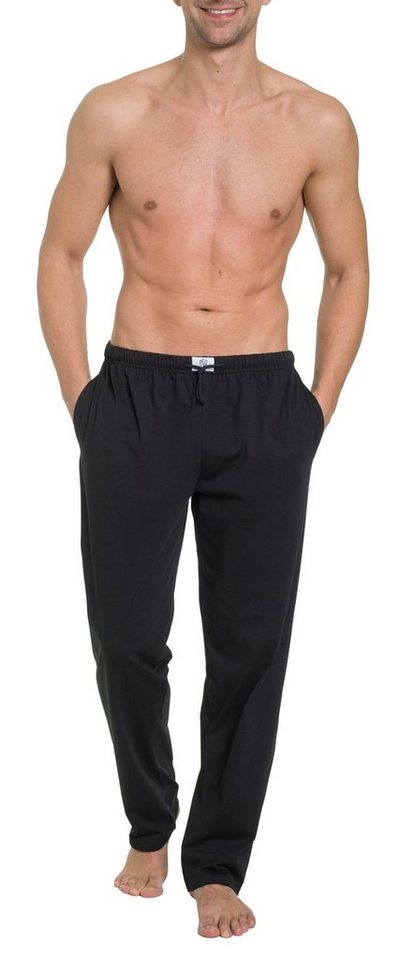 HAASIS Bodywear 1919 Pyjamahose Herren Jerseyhose 77111873-schwarz (1-tlg) Optimale Passform, pflegeleicht, formbeständig, strapazierfähig von HAASIS Bodywear 1919