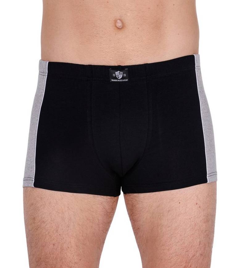 HAASIS Bodywear 1919 Retro Pants Herren Pants 77381413-schwarz/graumeliert (Packung, 3-St., 3er Pack) Strapazierfähige Pants, Weichbund, Seiteneinsatz, ohne Eingriff von HAASIS Bodywear 1919