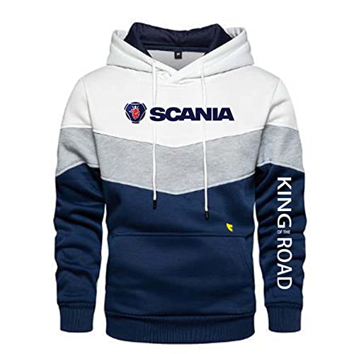 Herren Pullover Mit Kapuze Scania Bedruckte Sweatshirt Mit Kordel Zug Langarm Jacke Tops - Teen Geschenk-A||4XL von HAAVEN