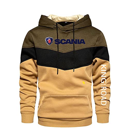 Herren Pullover Mit Kapuze Scania Bedruckte Sweatshirt Mit Kordel Zug Langarm Jacke Tops - Teen Geschenk-D||M von HAAVEN