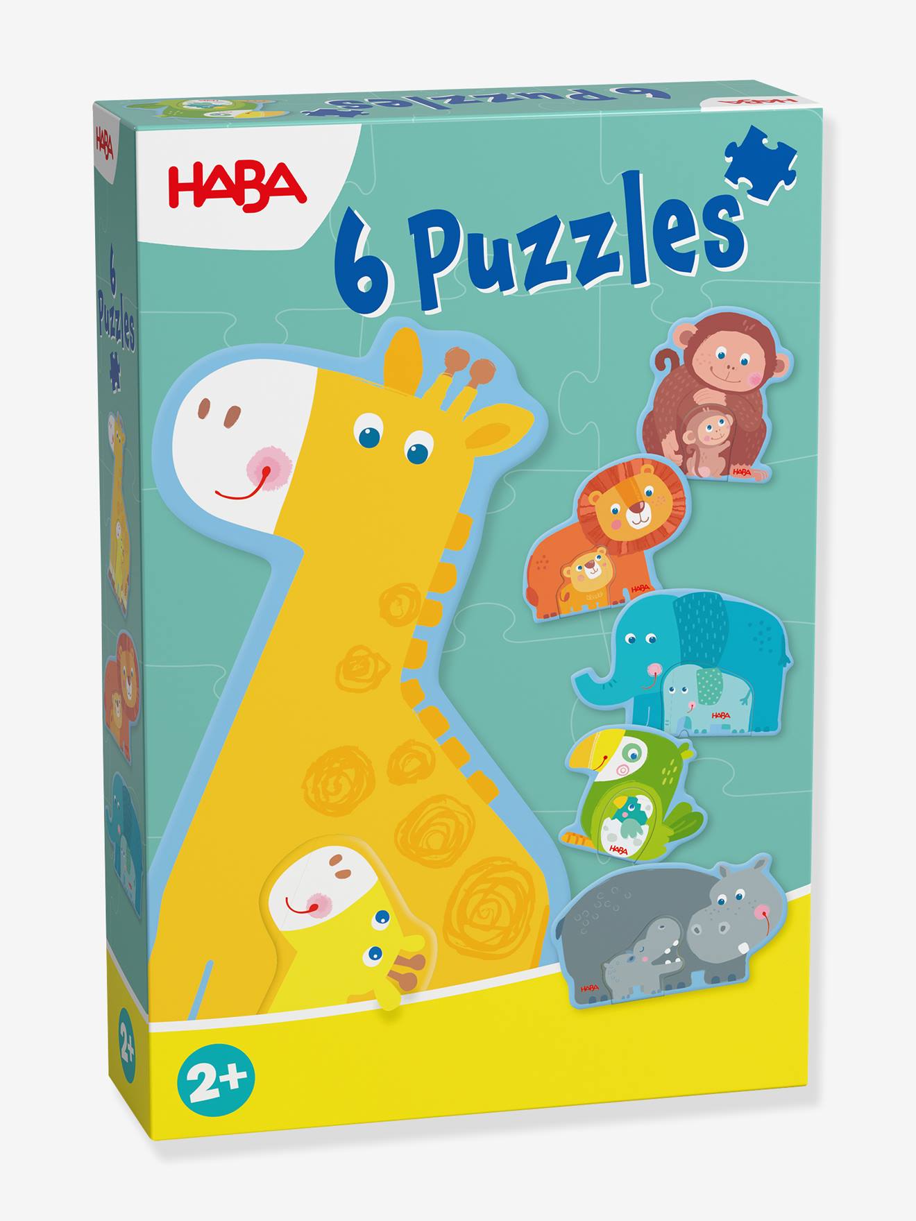6 erste Puzzles TIERFAMILIE Kinder HABA von HABA