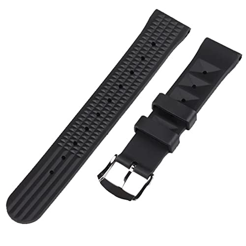 HABITZ 22mm Gummi -Waffelbandgurt for Seiko passen SKX007 Herren -Tauch -Uhren -Band HABITZ 22mm Gummi -Waffelbandgurt for Seiko passen SKX007 Herren -Tauch -Uhren -Band von HABITZ