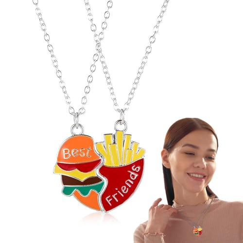 HABNI 1 Paar Freundschaftskette Für 2 Mädchen Halskette Schmuck Langstrecke Geburtstag Bff Gute Freundin Halskette von HABNI