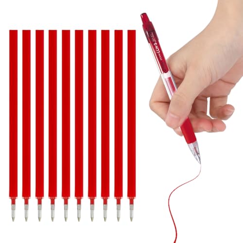 HABNI 10 Pcs Ersatzminen Kompatibel Mit Legami Gelstiften NachfüLlminen Mit Radierbarer Tinte 0.7 Mittlere Stärke Gel-Tintenrollermine Höhe 13 Cm Farben Rot HABNI 10 Pcs Ersatzminen Kompatibel Mit Legami Gelstiften NachfüLlminen Mit Radierbarer Tinte 0.7 Mittlere Stärke Gel-Tintenrollermine Höhe 13 Cm Farben Rot von HABNI