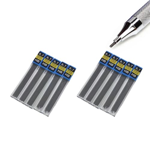 HABNI 120 Stück 0,7 Mm Hb Bleistiftminen Bruchfeste Minen,Bruchfeste Hb Bleistiftminen Bruchsichere Minenersatzfür Druckbleistifte Schreiben Zeichnen,Hausaufgaben von HABNI