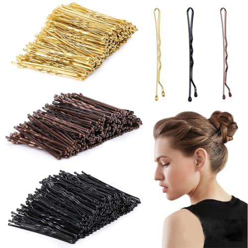 HABNI 60 Stück Haarklammer Klein Haarklammern Klein,Haarnadeln Kleine Haarklammern Mini Bobby Pins Gewellte Haarnadel Haarspange Aus Metall Haarklammern Für Frauen Mädchen Kinder Dutts 5Cm von HABNI