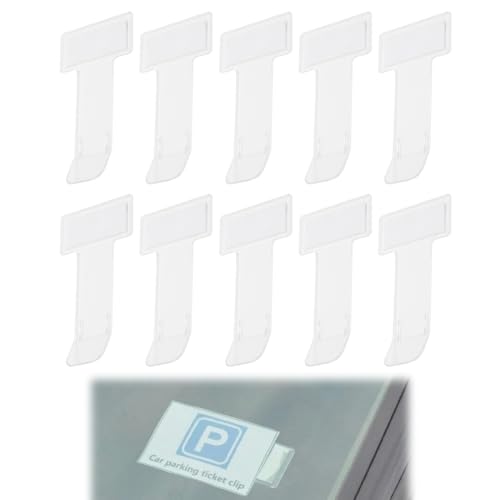 HABNI Ticket Halterung Auto,10 Stück Transparente Auto Halter Clip,Parkscheinhalter Clip,Parkausweishalter,Parkscheinhalter Windschutzscheibe,Selbstklebend Tickets Clips Für Parkschein HABNI Ticket Halterung Auto,10 Stück Transparente Auto Halter Clip,Parkscheinhalter Clip,Parkausweishalter,Parkscheinhalter Windschutzscheibe,Selbstklebend Tickets Clips Für Parkschein von HABNI