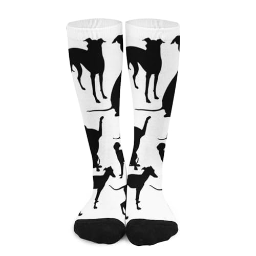 HABXNJF 1 Paar Lustige Socken Italienische Windhund Hundesocken Unisex Atmungsaktiv Casual Wadenlänge Socken, Italienischer Windhund, One size von HABXNJF