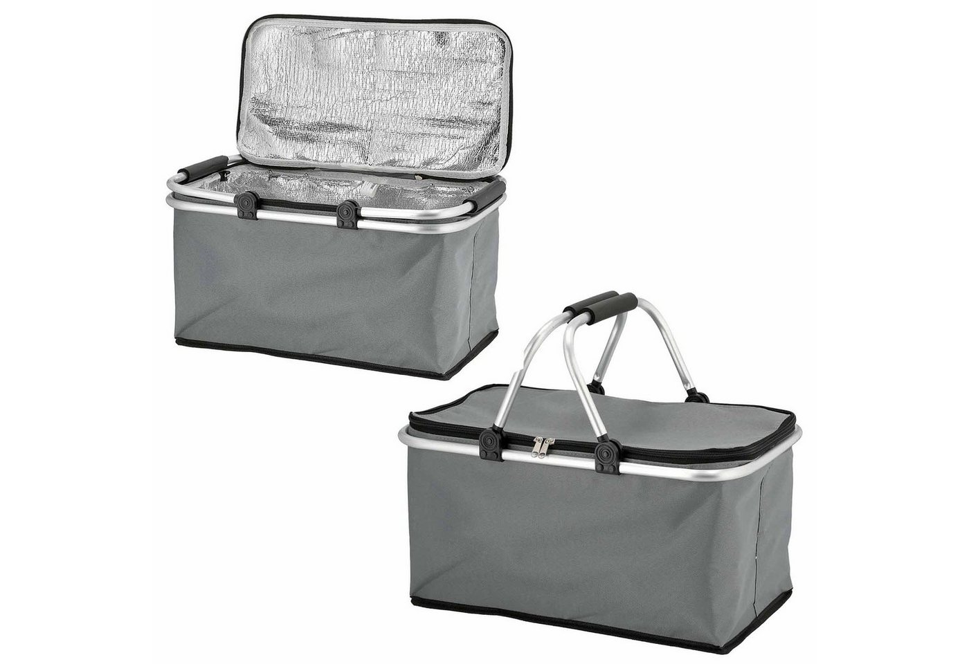HAC24 Einkaufskorb Thermokorb Faltkorb Thermo Einkaufstasche mit Kühlfunktion Kühlkorb, 30 l, 46x23x27cm, Faltbar von HAC24