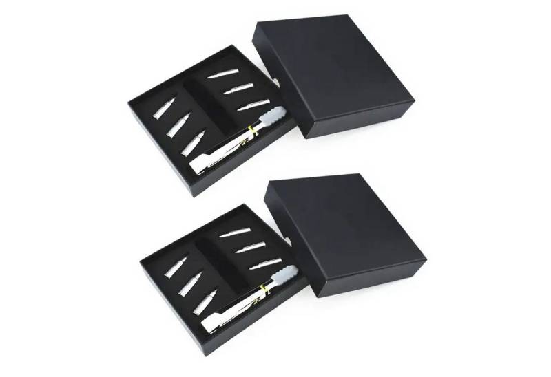 HAC24 Eiswürfel-Steine Whiskey Kühlsteine Steine Whiskysteine, Edelstahl Patronenform inkl. Zange und Samtbeutel Wiederverwendbar von HAC24