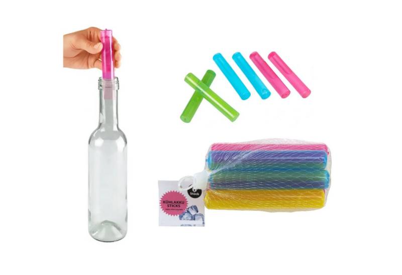 HAC24 Kühlakku Eis Sticks Stab Eisstäbe Eissticks Eiswürfel Stabform, 12 x 2 cm Wiederverwendbar von HAC24