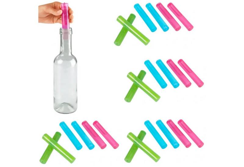 HAC24 Kühlakku Eis Sticks Stab Eisstäbe Eissticks Eiswürfel Stabform, 12 x 2 cm Wiederverwendbar von HAC24