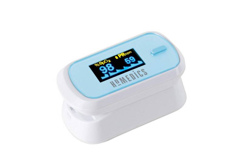 HAC24 Pulsoximeter Pulsoxymeter OLED Finger Puls Messgerät Sauerstoff Blut SpO2, Inklusive Trageschlaufe und Batterien von HAC24