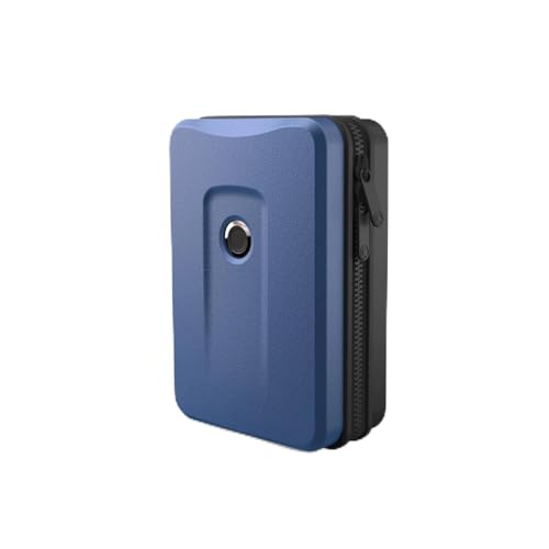 Plevo Reiseetui Hardcase Kofferform 18 x 24 x 9 cm Herren Damen Kosmetiktasche Kulturtasche (Blau) von HAC24