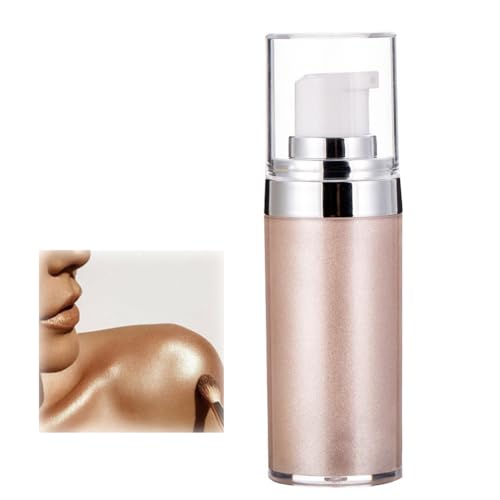 20ml Glitter Body Make-up Liquid Cream, Bronzer Smooth Shine Liquid Foundation, Moisturizing Shiny Body Face Skin Highlighter Lotion, Instant Result Sparkles And Deepens Skin Tone (01#) von HADAVAKA