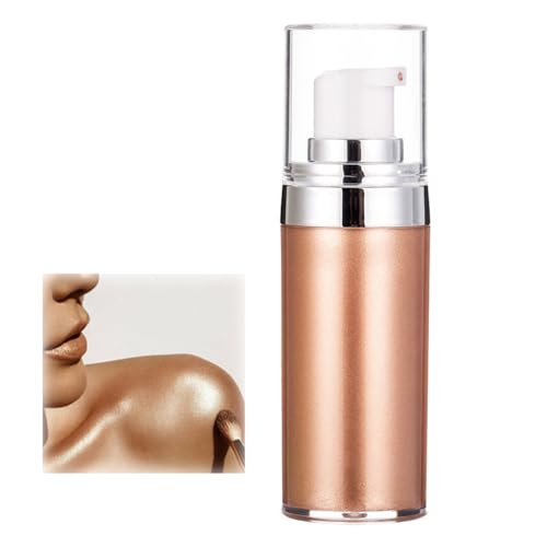 20ml Glitter Body Make-up Liquid Cream, Bronzer Smooth Shine Liquid Foundation, Moisturizing Shiny Body Face Skin Highlighter Lotion, Instant Result Sparkles And Deepens Skin Tone (02#) von HADAVAKA