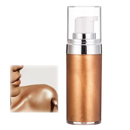20ml Glitter Body Make-up Liquid Cream, Bronzer Smooth Shine Liquid Foundation, Moisturizing Shiny Body Face Skin Highlighter Lotion, Instant Result Sparkles And Deepens Skin Tone (03#) von HADAVAKA