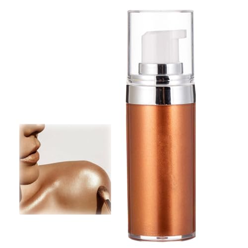 20ml Glitter Body Make-up Liquid Cream, Bronzer Smooth Shine Liquid Foundation, Moisturizing Shiny Body Face Skin Highlighter Lotion, Instant Result Sparkles And Deepens Skin Tone (04#) von HADAVAKA