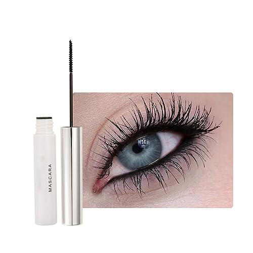 2PCS Wasserfeste Wimperntusche Eyelash Primer, farbenfrohe Fiber Extra Long Voluminous Lash Mascara, Volumen, Schwung, Verlängerung & Smudge Free Mascara (01# Black) von HADAVAKA