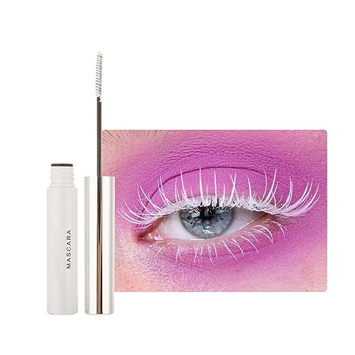 2PCS Waterproof Mascara Eyelash Primer, Colorful Fiber Extra Long Voluminous Lash Mascara, Charming Long Lasting Mascara, Curl, Volume, Lengthen & Smudge Free Mascara (02# White) von HADAVAKA