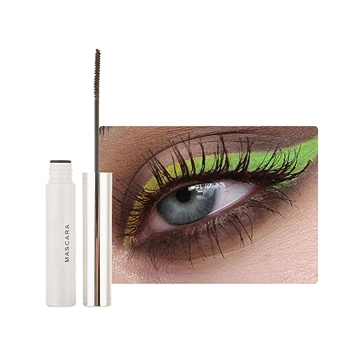 2PCS Waterproof Mascara Eyelash Primer, Colorful Fiber Extra Long Voluminous Lash Mascara, Charming Long Lasting Mascara, Curl, Volume, Lengthen & Smudge Free Mascara (03# Dark Brown) von HADAVAKA