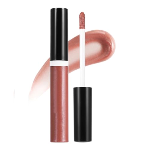 2pc Lip Plumping Gloss, Fine Glitter Pearl Lip Glaze, Long-Lasting Nourishing Moisturising Easy To Apply Liquid Lipstick, Soft and Full Lips Gloss, Lip Gloss with Shiny Tinted Finish (03#) von HADAVAKA