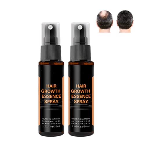 Haarwuchs-spray, Haarwuchs-Roller+ 30ml Extra Starkes Haarwuchs-serum-spray, Für Männer Frauen, Ingwer-keimöl-haarwuchs-Stoppt Haarausfall (2 pcs Spraying) von HADAVAKA