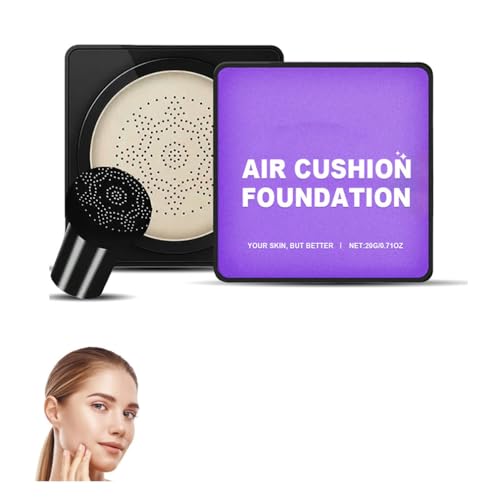 Mushroom Head Cushion Cream, Flawless Radiant Skin Instantly, Waterproof Moisturizing Concealer, Even Skin Tone, Moisture Cushion Makeup for All Skin Types (Ivory) von HADAVAKA
