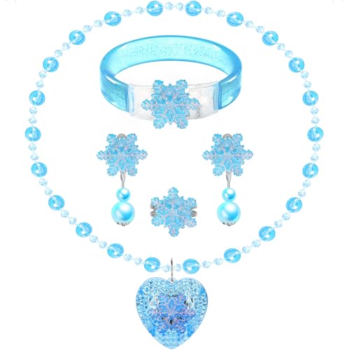 Schmuckspielzeug für Mädchen, Einhorn-Halskette und Armband, Ohrclips, verstellbare Ringe für Prinzessinnen-Kostüm, Simulationsset, Kinderspielschmuck, Zubehör, Einheitsgröße, Kunststoff, Kein Schmuckspielzeug für Mädchen, Einhorn-Halskette und Armband, Ohrclips, verstellbare Ringe für Prinzessinnen-Kostüm, Simulationsset, Kinderspielschmuck, Zubehör, Einheitsgröße, Kunststoff, Kein von HAENPLE
