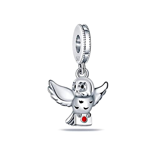 925 Sterling Silber Charm für Armband Halskette Charm Dangle Owl für Frauen Mädchen Geburtstagsgeschenke von HAEPIAR
