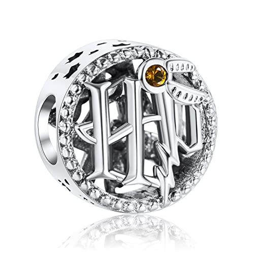 HAEPIAR 925 Sterling Silber Charm für Armband Halskette Charm Dangle Yellow HaoShi für Frauen Mädchen Geburtstagsgeschenke von HAEPIAR