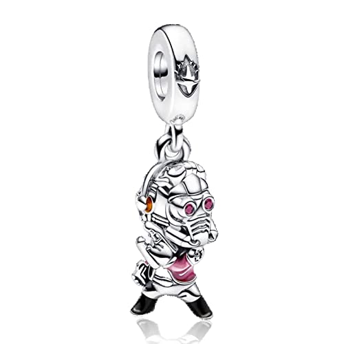 HAEPIAR S925 Sterling Silver Pendant Dangle Beads Charms Halloween für Armbänder und Halsketten Ein Mann mit Maske für Frauen Mädchen Freunde von HAEPIAR