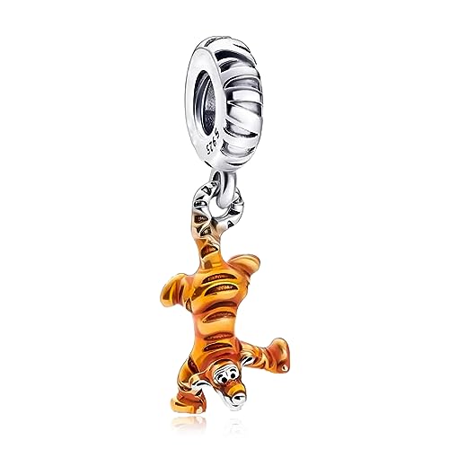 HAEPIAR S925 Silver Charm für Armband Halskette Sterling Silver Dangles Gold Tigger für Frauen von HAEPIAR