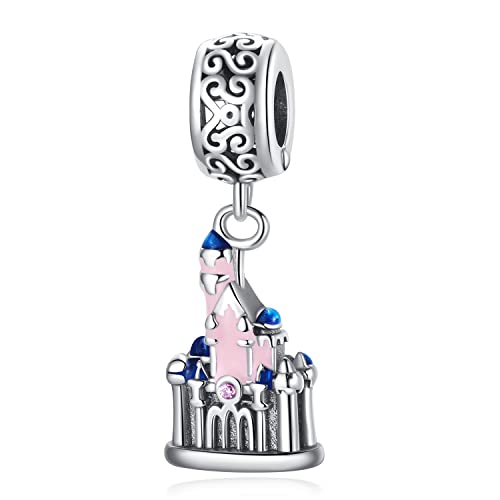 HAEPIAR S925 Silber Charm für Armband Halskette Sterling Silber Dangles The Little Fantasy Castle für Frauen von HAEPIAR