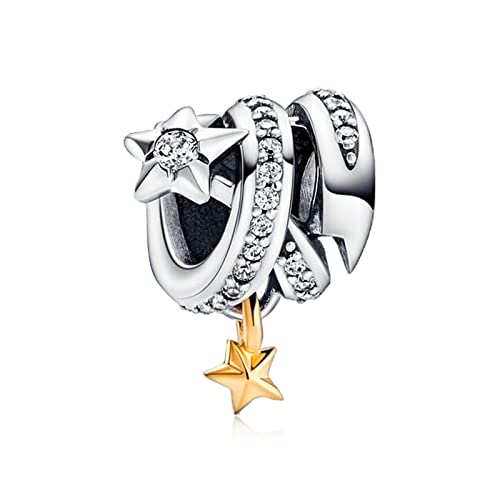 HAEPIAR S925 Sterling Silber Charm für Armband Halskette Sterling Silber Dangles Stern hat seinen eigenen Glanz für Frauen Mädchen von HAEPIAR