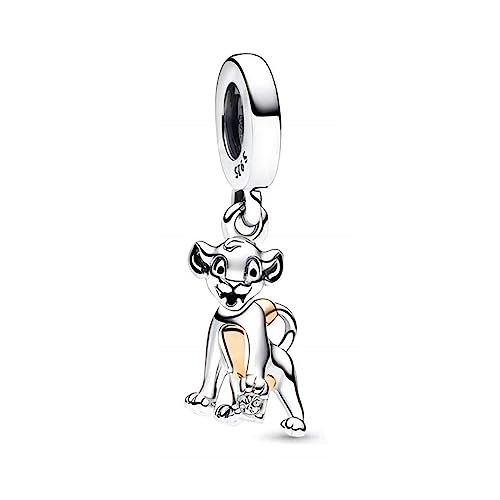 HAEPIAR S925 Sterling Silber Charme für Armband Halskette Charm Dangle 100th Löwe für Frauen Mädchen Geburtstag Geschenke von HAEPIAR