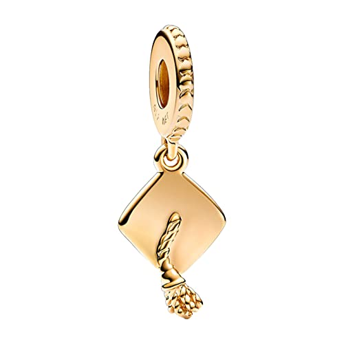 HAEPIAR S925 Sterling Silber Charme für Armband Halskette Charm Dangle Mörtelbrett mit goldener Graduierung für Frauen Mädchen Geburtstag Geschenke von HAEPIAR