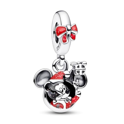 HAEPIAR S925 Sterling Silver Pendant Dangle Beads Charms Halloween für Armbänder und Halsketten Weihnachts-Mickey für Frauen Mädchen Freunde von HAEPIAR