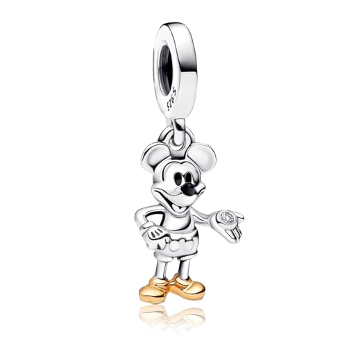 HAEPIAR S925 Sterling Silver Pendant Dangle Beads Charms für Armbänder und Halsketten 100th Mouse Gold für Frauen Mädchen Freunde von HAEPIAR