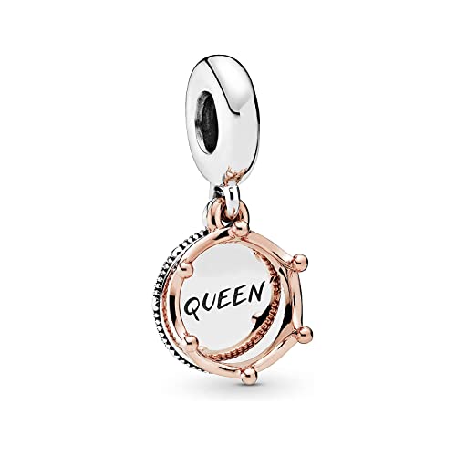 HAEPIAR S925 Silber Charm für Armband Halskette Sterling Silber Dangles Königin und Königliche Krone Dangle für Frauen Mädchen von HAEPIAR