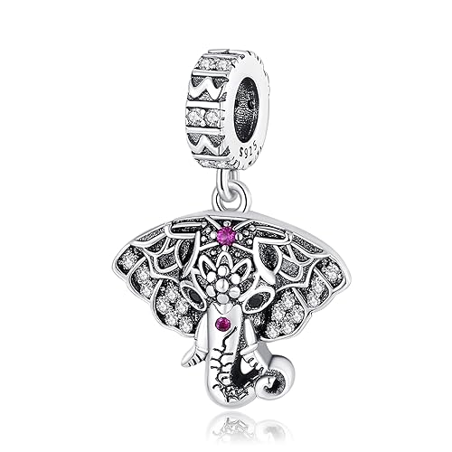 HAEPIAR S925 Sterling Silver Pendant Dangle Beads Charms Elefanten für Armbänder und Halsketten für Frauen Mädchen Freunde von HAEPIAR