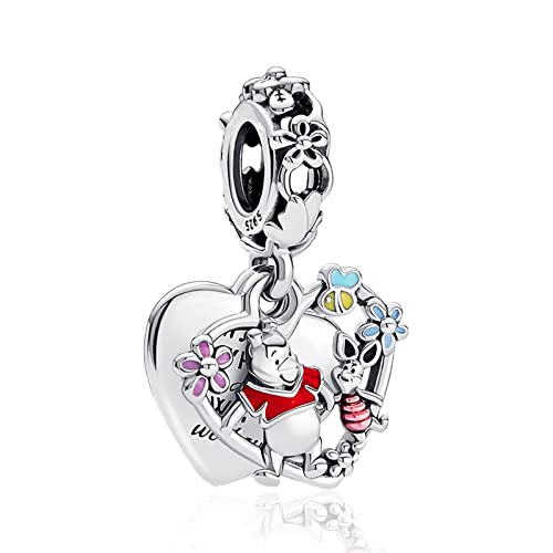 HAEPIAR Schwein S925 Silber Charm für Armband Halskette Sterling Silber Dangles für Frauen Mädchen von HAEPIAR