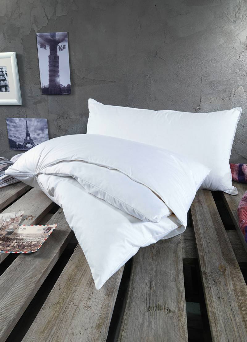 Höhenverstellbares Kissen Body Perfect Vario Flex.x. von Häussling, Größe 121 (Höhenverstellbares Kissen, 40/80 cm), Weiss von HÄUSSLING