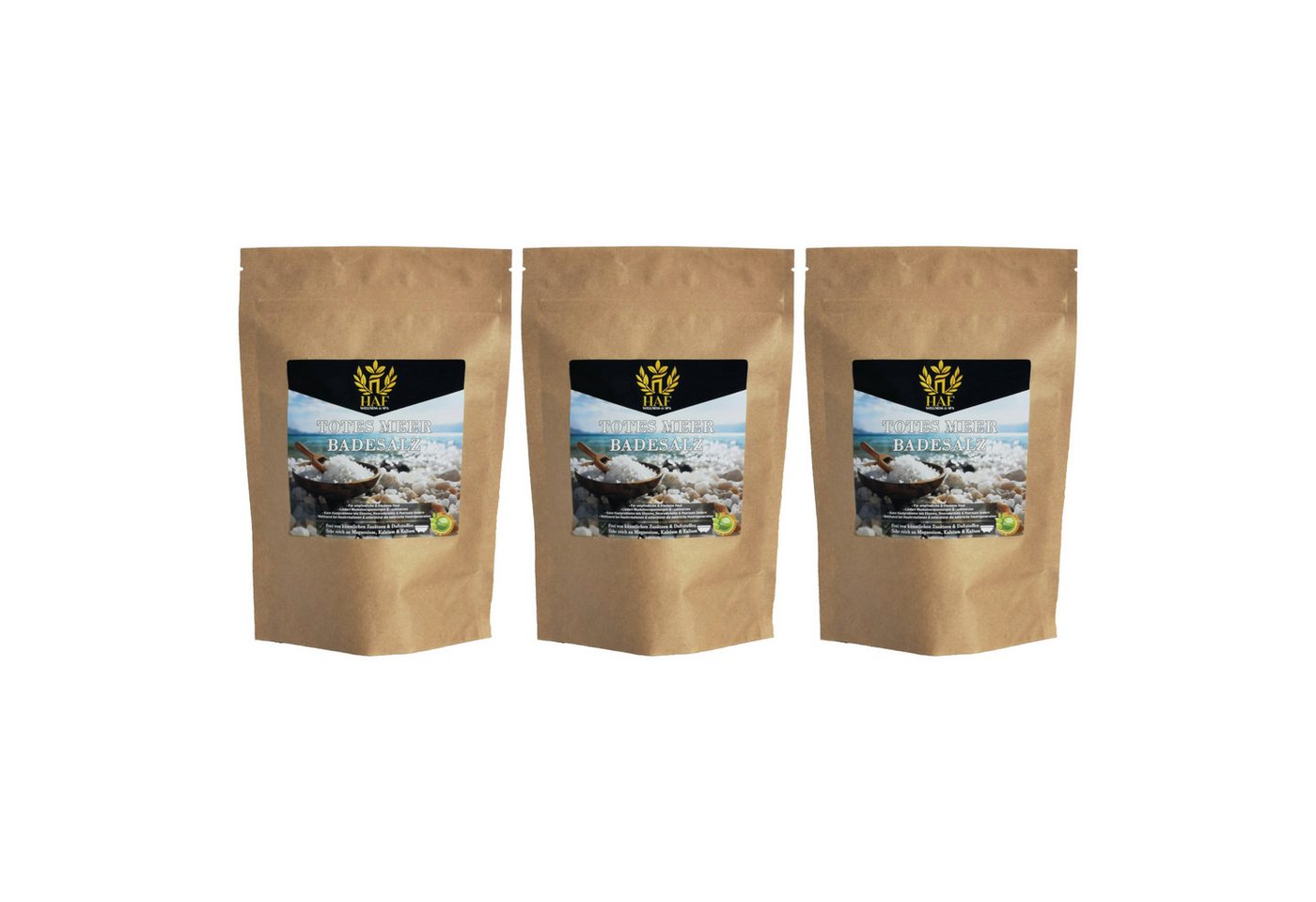 HAF Badesalz Premium Totes Meer Badesalz 1-25kg 100% reines Meersalz als Badezusatz, 1-tlg., Naturbelassen direkt vom toten Meer HAF Badesalz Premium Totes Meer Badesalz 1-25kg 100% reines Meersalz als Badezusatz, 1-tlg., Naturbelassen direkt vom toten Meer von HAF