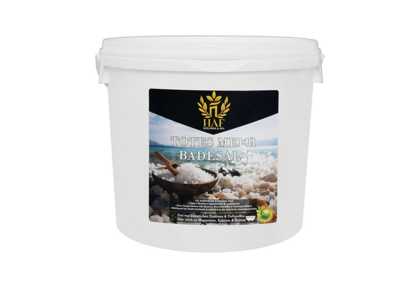 HAF Badesalz Premium Totes Meer Badesalz 1-25kg 100% reines Meersalz als Badezusatz, 1-tlg., Naturbelassen direkt vom toten Meer HAF Badesalz Premium Totes Meer Badesalz 1-25kg 100% reines Meersalz als Badezusatz, 1-tlg., Naturbelassen direkt vom toten Meer von HAF