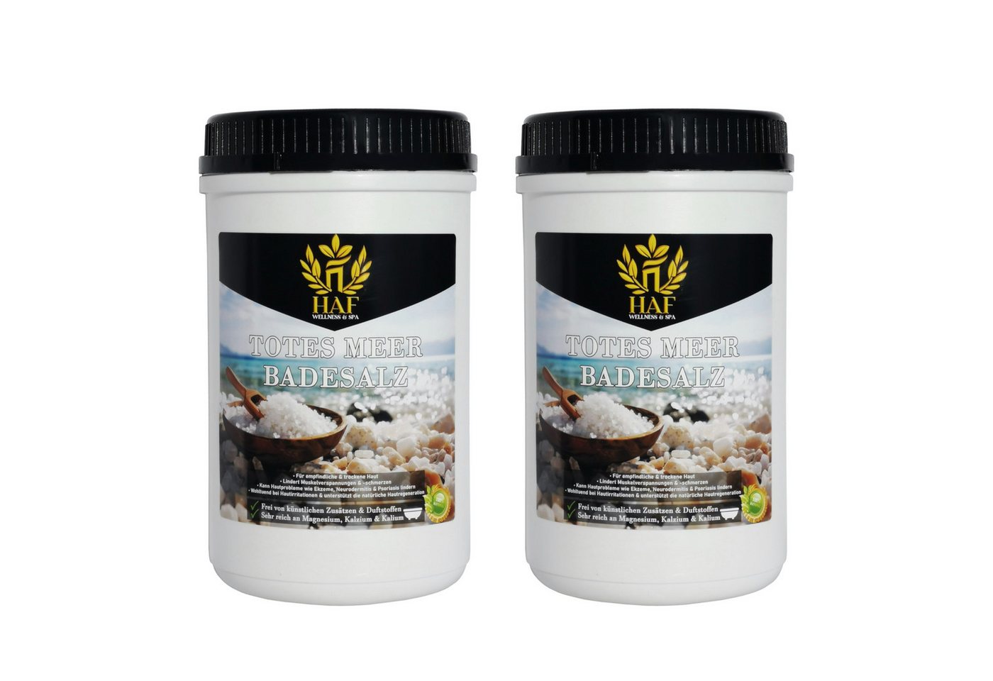 HAF Badesalz Premium Totes Meer Badesalz 1-25kg 100% reines Meersalz als Badezusatz, 1-tlg., Naturbelassen direkt vom toten Meer HAF Badesalz Premium Totes Meer Badesalz 1-25kg 100% reines Meersalz als Badezusatz, 1-tlg., Naturbelassen direkt vom toten Meer von HAF