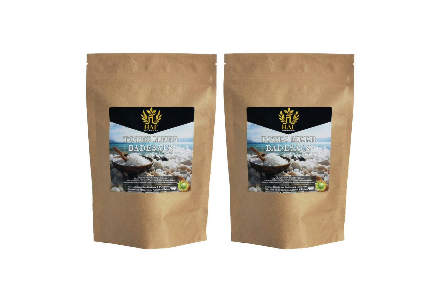 HAF Badesalz Premium Totes Meer Badesalz 1-25kg 100% reines Meersalz als Badezusatz, 1-tlg., Naturbelassen direkt vom toten Meer HAF Badesalz Premium Totes Meer Badesalz 1-25kg 100% reines Meersalz als Badezusatz, 1-tlg., Naturbelassen direkt vom toten Meer von HAF