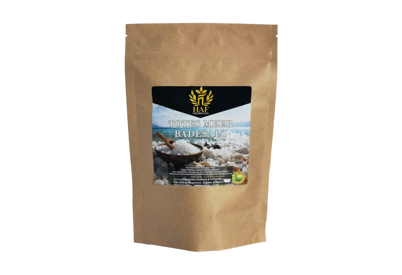 HAF Badesalz Premium Totes Meer Badesalz 1-25kg 100% reines Meersalz als Badezusatz, 1-tlg., Naturbelassen direkt vom toten Meer HAF Badesalz Premium Totes Meer Badesalz 1-25kg 100% reines Meersalz als Badezusatz, 1-tlg., Naturbelassen direkt vom toten Meer von HAF