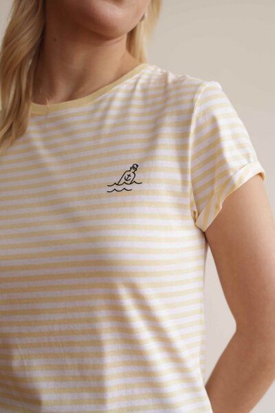 HAFENDIEB Flaschenpost T-Shirt mit Streifen von HAFENDIEB